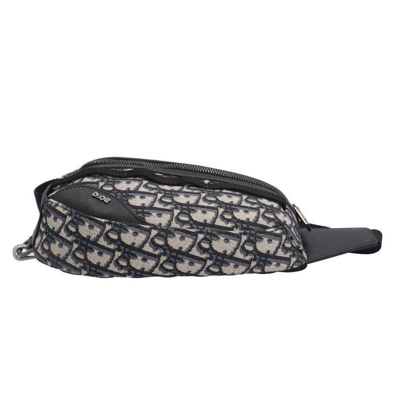 Dior Scarab Oak Belt Bag Leather Beige Black