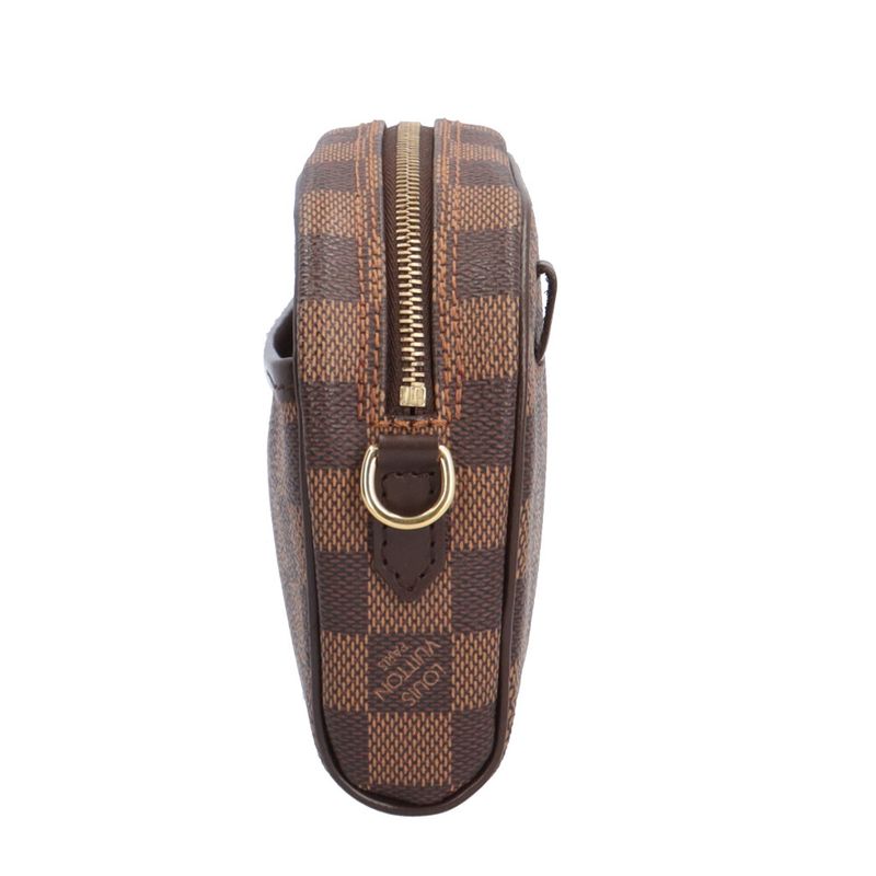 Louis Vuitton Pochette Ipanema Damier Shoulder Bag Canvas Brown