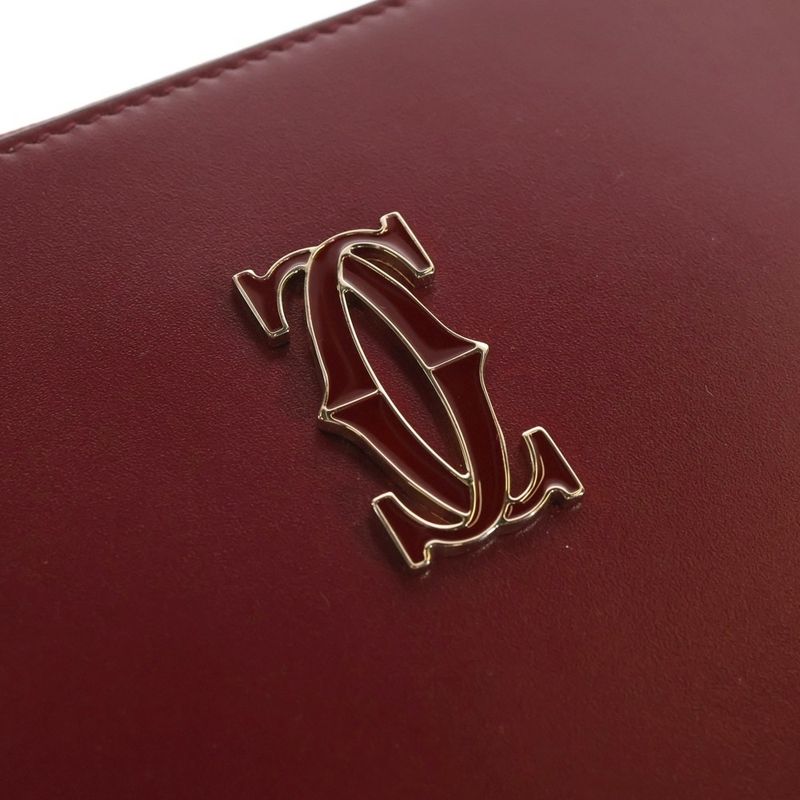 Cartier Double C de Clutchback Handbag with Flap Gold
