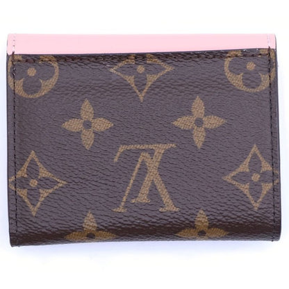 Louis Vuitton Monogram Portefeuille Zoe Brown Pink Leather Compact