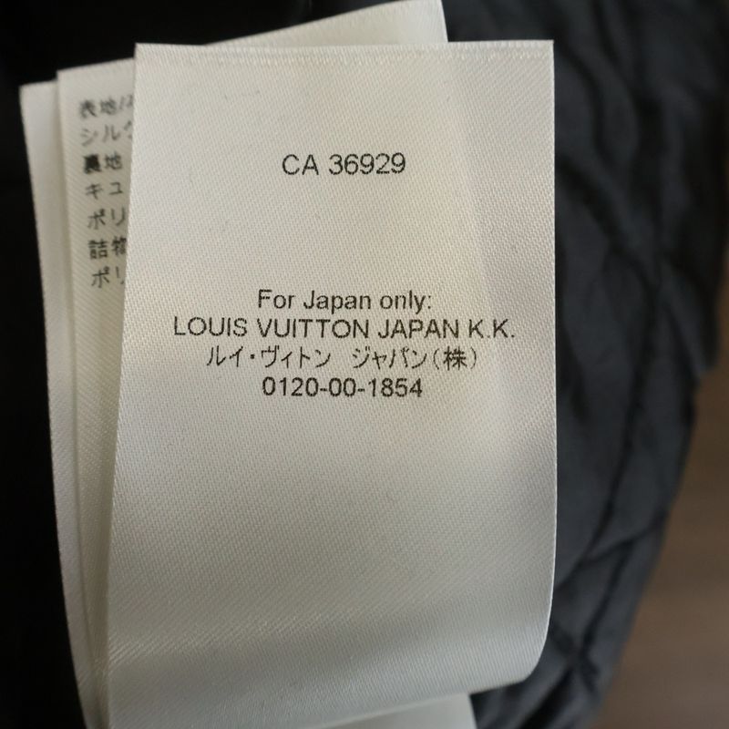 Louis Vuitton Silk Scarf Lining Quilted All Over Pattern Veneer Jacket