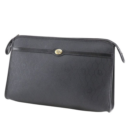 Dior Honeycomb Pattern Vintage Black Clutch
