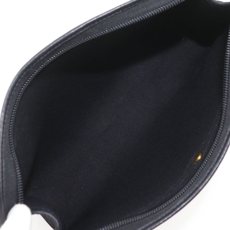 Dior Honeycomb Pattern Vintage Black Clutch