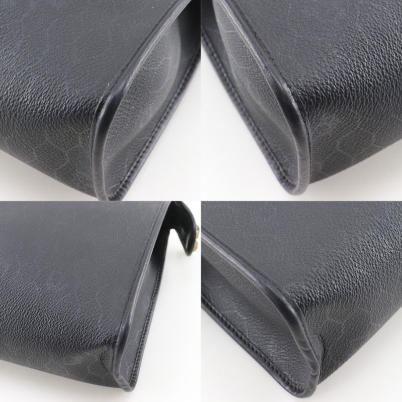 Dior Honeycomb Pattern Vintage Black Clutch