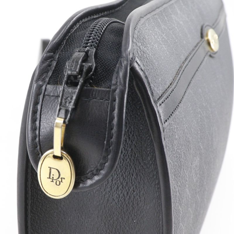Dior Honeycomb Pattern Vintage Black Clutch