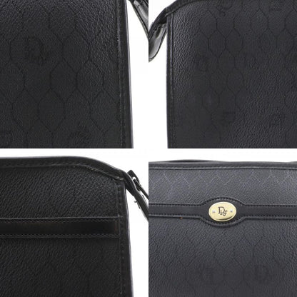 Dior Honeycomb Pattern Vintage Black Clutch