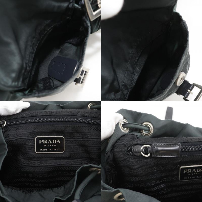 Prada Nylon Green Backpack