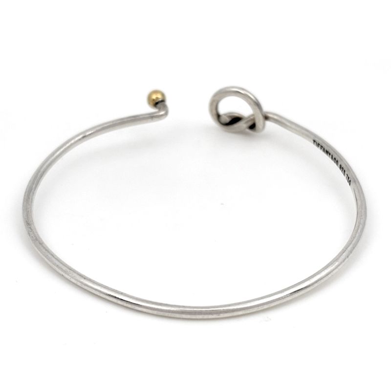 Tiffany & Co. Hook Eye Bracelet Love Knot Bangle