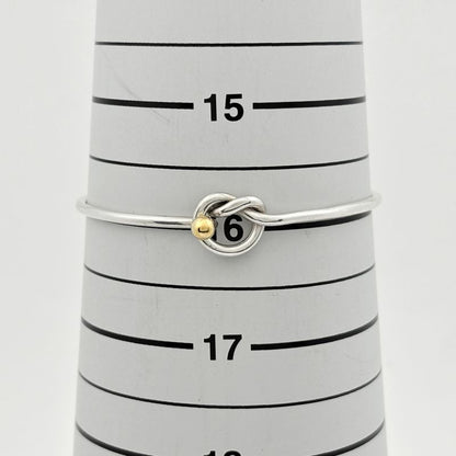 Tiffany & Co. Hook Eye Bracelet Love Knot Bangle