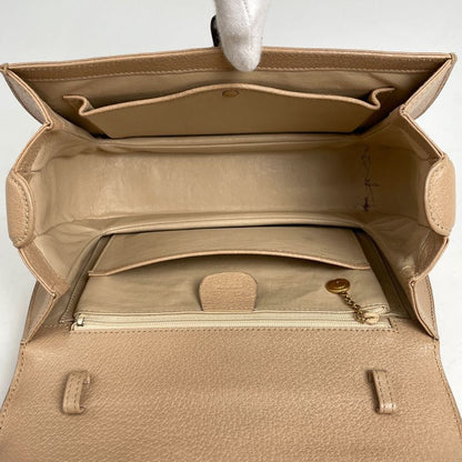 Gucci Bamboo Handbag Vintage Leather Beige