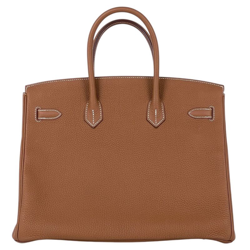Hermes Birkin 35 Handbag Togo Brown