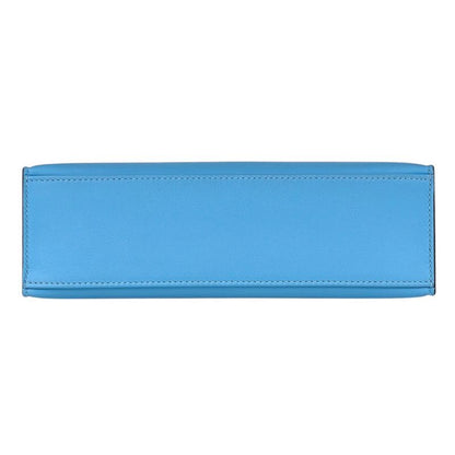 Hermes Pochette Kelly Handbag Voswift Blue Aztec