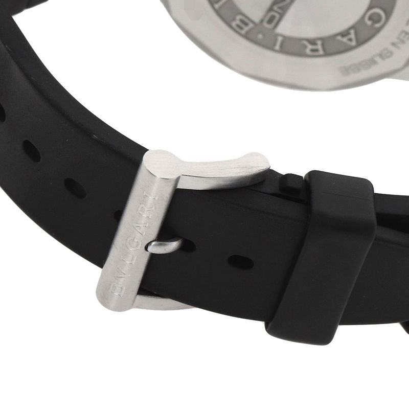 Bvlgari Diagono Chronograph Watch SS Rubber
