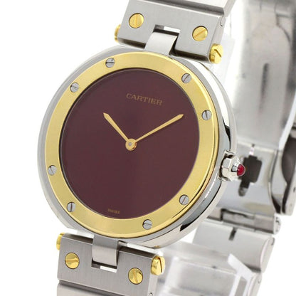 Cartier Santos Vendome LM Watch SS 18K Yellow Gold