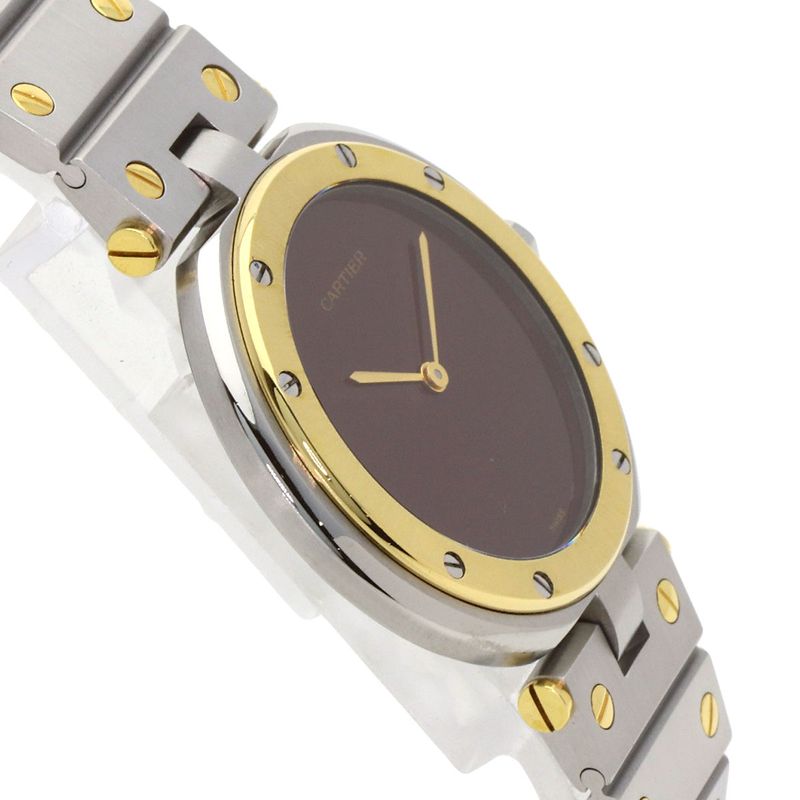 Cartier Santos Vendome LM Watch SS 18K Yellow Gold