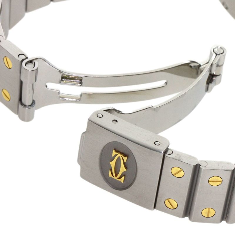 Cartier Santos Vendome LM Watch SS 18K Yellow Gold