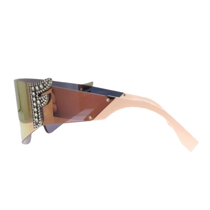 Fendi FF Logo Rhinestone Sunglasses Plastic