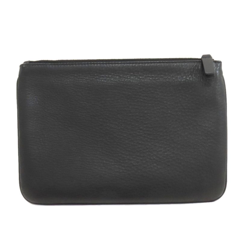 Balenciaga Logo Pouch Leather