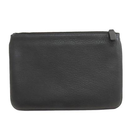 Balenciaga Logo Pouch Leather