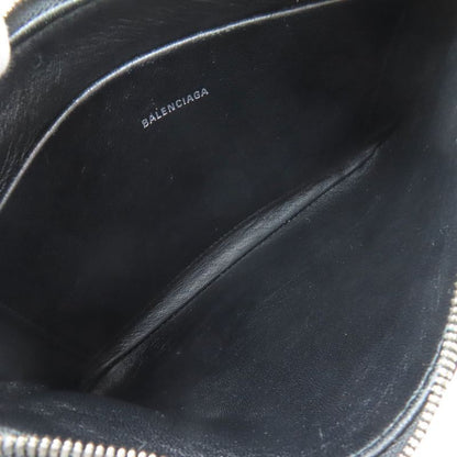 Balenciaga Logo Pouch Leather