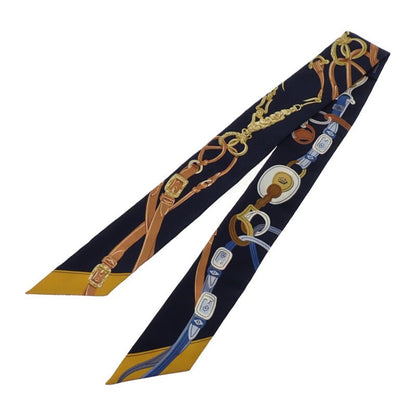 Hermes Twilly Brides de Gala Scarf Silk Navy