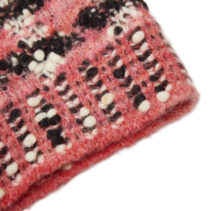 Chanel Knit Coat Gown 34 Pink Multicolor Wool Nylon Mohair