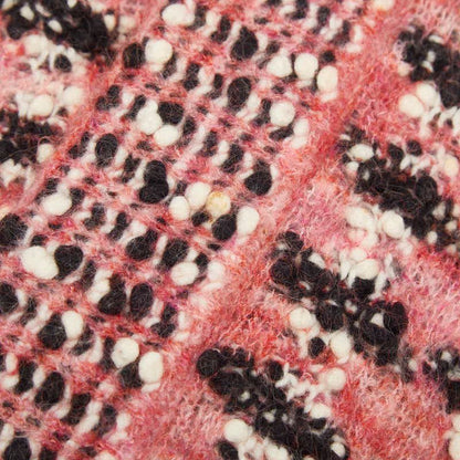 Chanel Knit Coat Gown 34 Pink Multicolor Wool Nylon Mohair