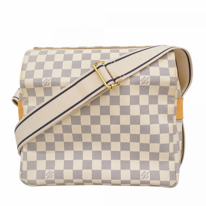 Louis Vuitton Shoulder Bag Damier Azur Naviglio White