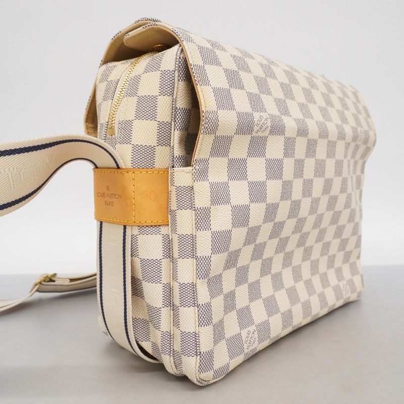 Louis Vuitton Shoulder Bag Damier Azur Naviglio White