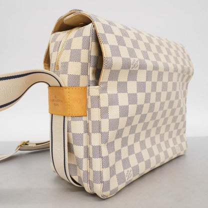 Louis Vuitton Shoulder Bag Damier Azur Naviglio White