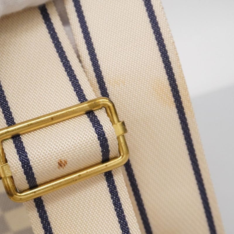 Louis Vuitton Shoulder Bag Damier Azur Naviglio White