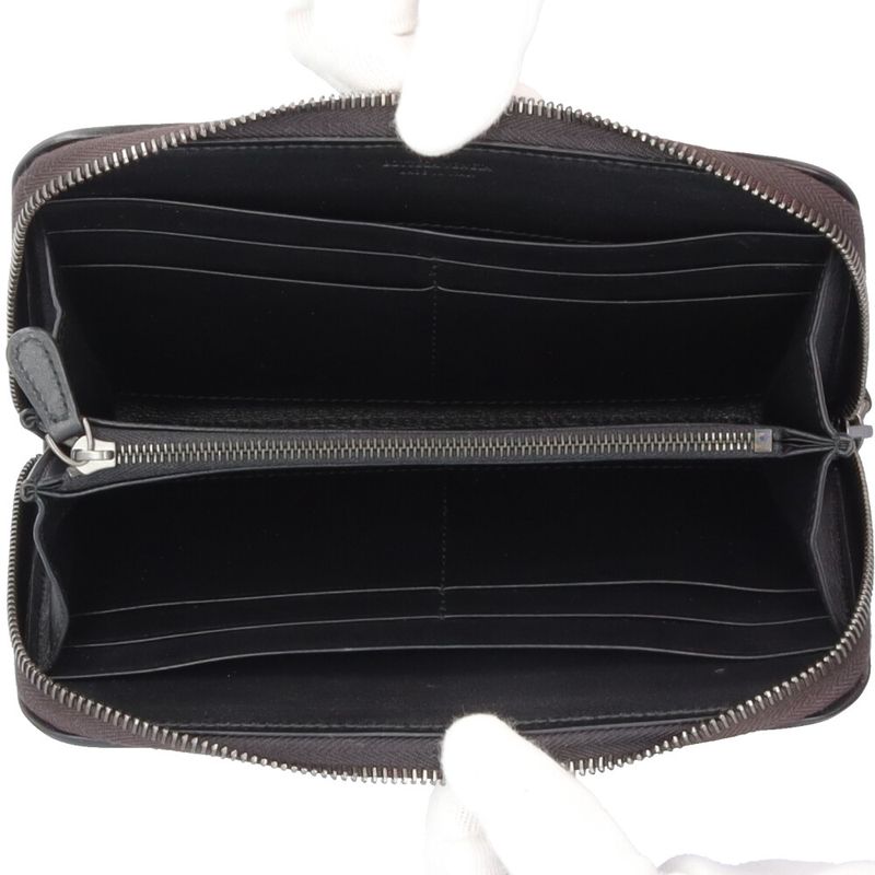 Bottega Veneta Intrecciato Wallet Leather Black Intrecciato