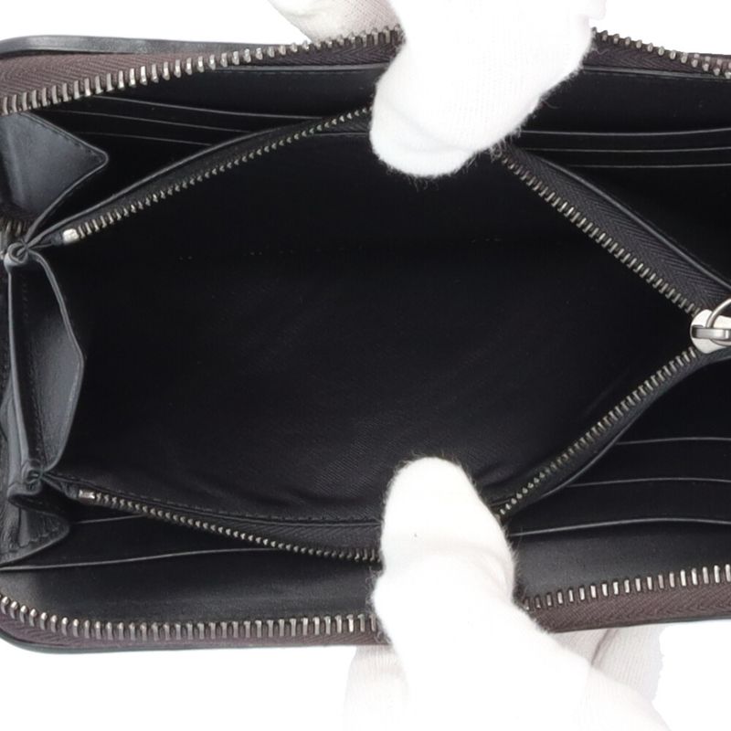 Bottega Veneta Intrecciato Wallet Leather Black Intrecciato