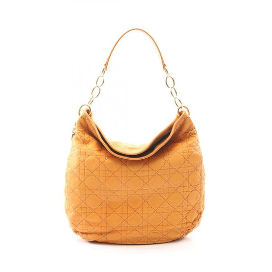 Dior Shoulder Bag Cannage Orange Leather