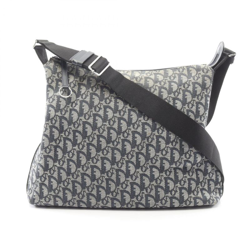 Dior Shoulder Bag Trotter Navy Canvas