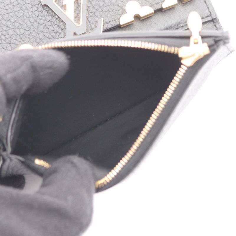 Louis Vuitton Trifold Wallet Portefeuille Capucines Compact Noir Black