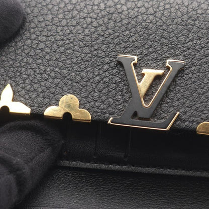 Louis Vuitton Trifold Wallet Portefeuille Capucines Compact Noir Black