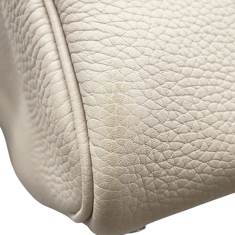 Hermes Lindy 26 Beton Silver Taurillon Clemence 2-Way Handbag