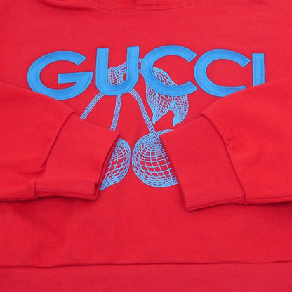 Gucci Short Length Hooded Sweatshirt Red Hoodie