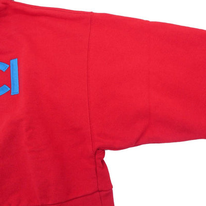 Gucci Short Length Hooded Sweatshirt Red Hoodie