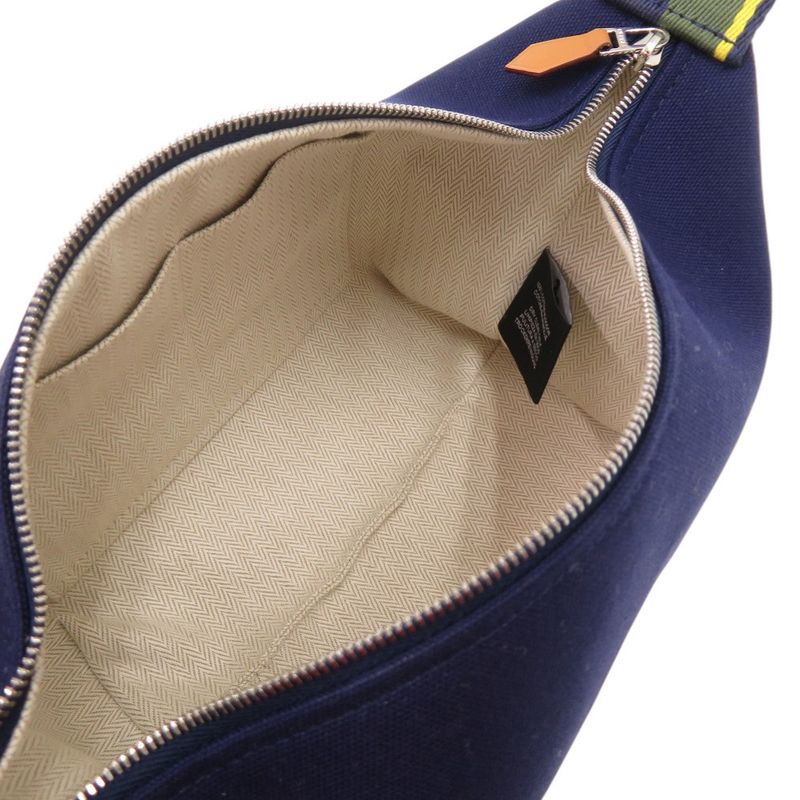 Hermes Bride a Brac PM a Black Pavillon 04 Cotton Marine Navy Handbag