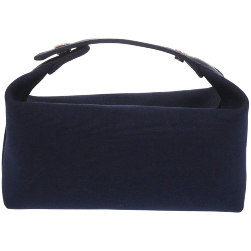 Hermes Bride a Brac PM a Black Pavillon 04 Cotton Marine Navy Handbag