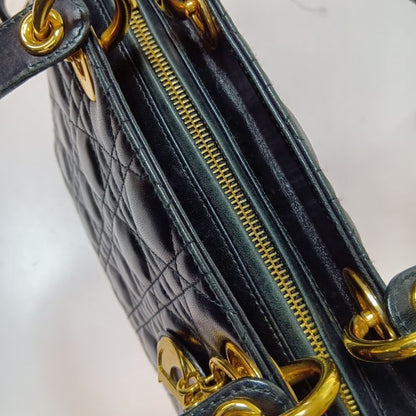 Dior Cannage Handbag Black