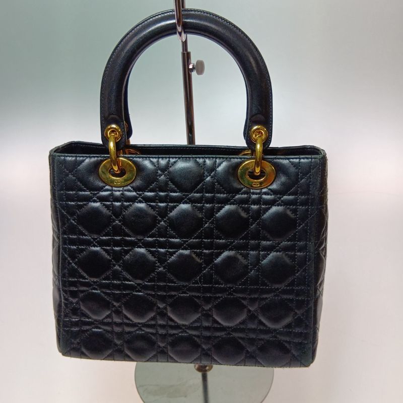 Dior Cannage Handbag Black