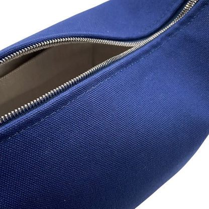Hermes Pouch Bric-a-Brac PM Marine Silver Canvas Case
