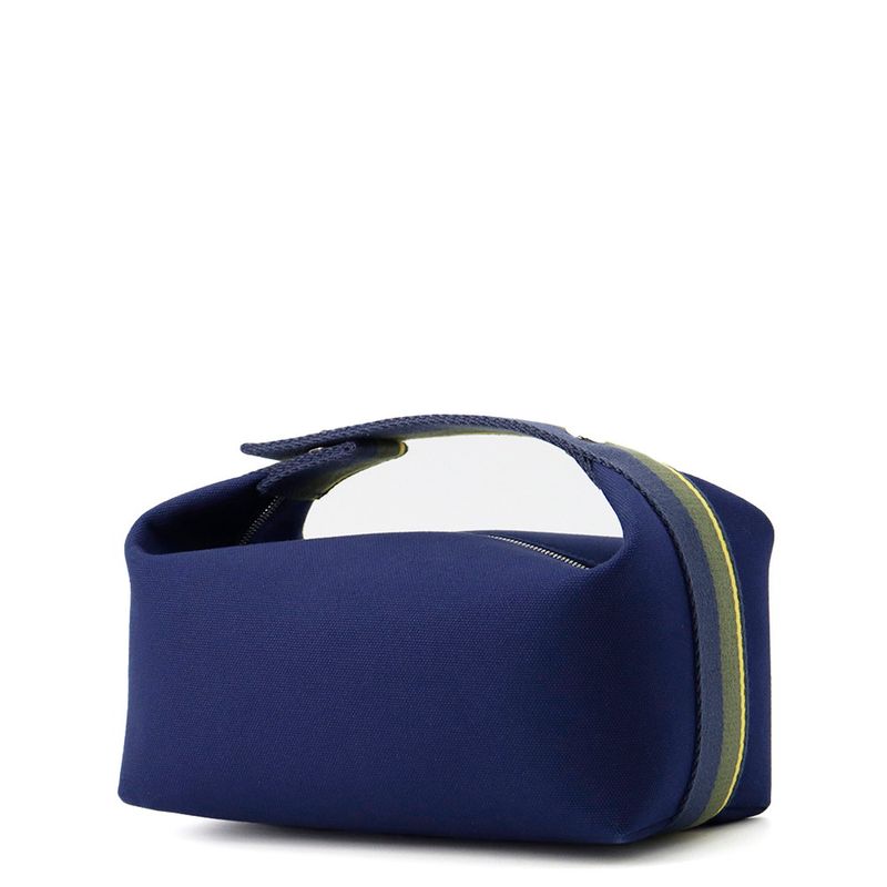 Hermes Pouch Bric-a-Brac PM Pavillon Marine Silver Canvas