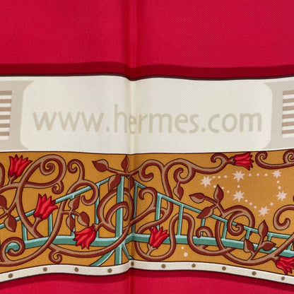 Hermes Scarf Silk Carre 90 Wwwhermescom World Map Red