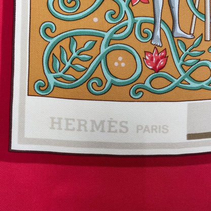 Hermes Scarf Silk Carre 90 Wwwhermescom World Map Red