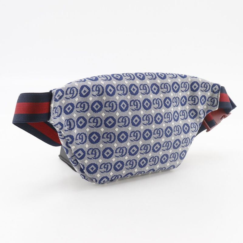 Gucci Star Children's Double Geometric Canvas Blue Kids Waist Bag