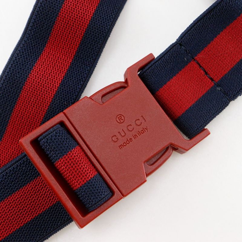Gucci Star Children's Double Geometric Canvas Blue Kids Waist Bag